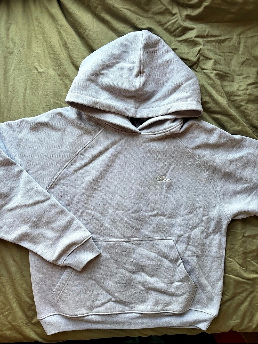 Dime Classic Hoodie Cotton Pullover Hoodie in Purple Size Small NWT
